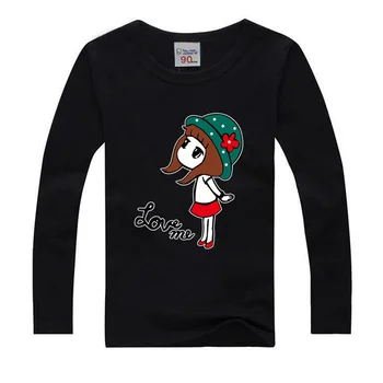 2-15T hermosa chica de Impresión de Camiseta de Niñas de dibujos animados Divertido Casual Niños Ropa de Verano Harajuku Niños T-shirt