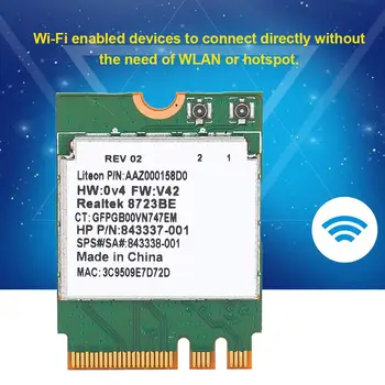 2.4 G Bluetooth WIFI Inalámbrico de Tarjetas 2 en 1 para Dell / para Toshiba / para Acer / Asus con NGFF Ranura M2