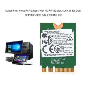 2.4 G Bluetooth WIFI Inalámbrico de Tarjetas 2 en 1 para Dell / para Toshiba / para Acer / Asus con NGFF Ranura M2