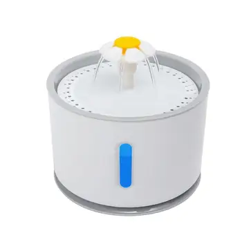 2.4 L Automático Gato del animal doméstico Fuente de Agua Con LED Eléctrico Silencio Agua Alimentador USB Bebedor Recipiente Pet Fuente de agua Potable Dispensador
