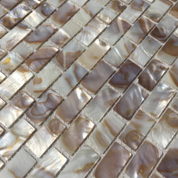 2 mm de Espesor de Ladrillo Natural de la Madre de Concha De Perla de Mosaico De Cocina Backsplash cuarto de Baño Azulejo de la Pared MOP19023 8552