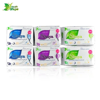 2 Paquetes de Aniones toalla Sanitaria toallas Sanitarias, Oxígeno Activo, toallas Sanitarias, Negativo menstrual de la almohadilla de productos de higiene Femenina