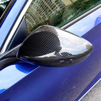2 piezas de Fibra de Carbono de Estilo ABS Espejo Retrovisor Coche Cubierta de la Moldura de la Tapa de la Vivienda Ala Concha de ajuste para Honda Accord 2018 Coche Estilo