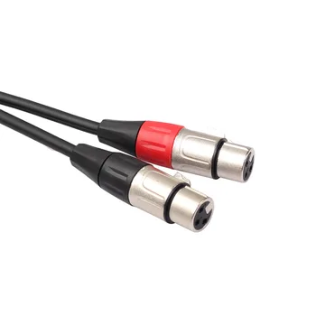 2 RCA macho a XLR hembra mezclador amplificador de alta fidelidad de los cables de audio