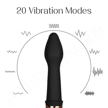 20-frecuencia Consolador Vibrador de Silicona Femenino Dispositivo de Masturbación G-spot Estimulación del Clítoris Vagina Masajeador de los Juguetes Sexuales para la Mujer