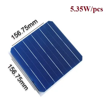 200W panel solar diy kits de 40pcs PERC de alta calidad 5.35 W 0,5 V células solares monocristalinas + suficiente cable de tabulación