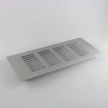 200x80mm de aluminio de aire de ventilación de la cubierta de la rejilla de ventilación de aire del panel de zapatos de gabinete rectángulo