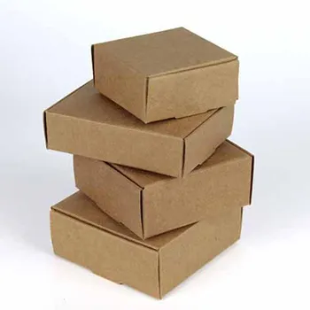 2018 Nuevo estilo de BRICOLAJE de papel de Kraft de la caja de regalo para bodas,cumpleaños y fiesta de Navidad de regalo de Embalaje Multy Tamaños de encargo del Logotipo Costo Extra