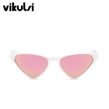 2019 Nueva forma de Ojo de Gato Gafas de sol de las Mujeres de la Marca de Diseñador de la Vendimia Retro gafas de Sol Mujer Triángulo Cateyes Gafas de sol UV400 Tonos