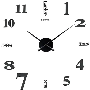2019 Nuevo Reloj De Pared Reloj De Cuarzo Horloge Diseño Moderno De Gran Decorativos Relojes De Europa Acrílico Pegatinas Sala De Estar Saat
