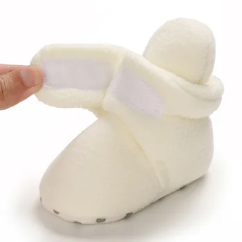 2020 Bebé de Invierno Botas de Niña de Invierno de los Niños Zapatos Calientes Sólido de la Moda de Niño pequeño Primeros Caminantes de invierno de los Niños Zapatos de 0-18M