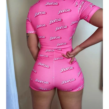 2020 de las Nuevas Mujeres de Señora Sexy Mameluco Casual, Bodycon Mono Mameluco Manga Corta pantalones Cortos Leotardo Casa de Desgaste de Chándal de Pijama Pijama