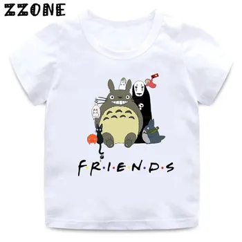 2020 de Verano de Niños del Bebé camiseta de el viaje de chihiro Totoro Amigos de Impresión de Camiseta de los Niños de dibujos animados Divertidos a los Niños de las Niñas Tops Ropa,HKP2418
