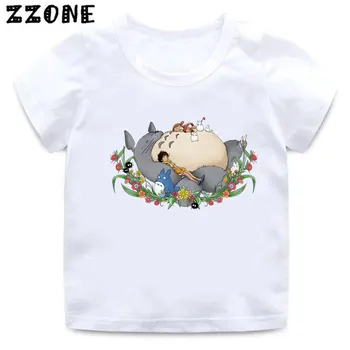 2020 de Verano de Niños del Bebé camiseta de el viaje de chihiro Totoro Amigos de Impresión de Camiseta de los Niños de dibujos animados Divertidos a los Niños de las Niñas Tops Ropa,HKP2418