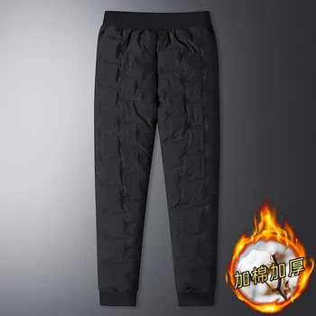 2020 invierno nueva llegada Pantalón Masculino caliente engrosamiento de los pantalones de los hombres Pantalones Casuales para Hombre Abajo pantalones de algodón de hombre talla M-5XL