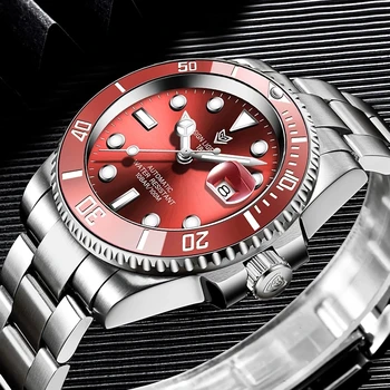 2020 LIGE Reloj de los Hombres Automático Mecánico Tourbillon Reloj de la Moda de Cristal de Zafiro Acero 316L de 100 Relojes resistentes al agua NO35 Movimiento