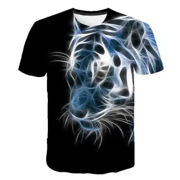 2020 más reciente de la Impresión 3D de Animales Fresco de la Camiseta de los Hombres de Manga Corta de Verano con camiseta Tops Camisa de la Camiseta de Moda Masculina camiseta Masculina 6XL