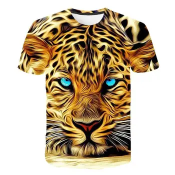2020 más reciente de la Impresión 3D de Animales Fresco de la Camiseta de los Hombres de Manga Corta de Verano con camiseta Tops Camisa de la Camiseta de Moda Masculina camiseta Masculina 6XL