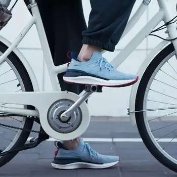 2020 más reciente Xiaomi Mijia Deportes de Zapatos de la Zapatilla de deporte 4 Hombres al aire libre de Correr Caminar Ligero, Cómodo, Transpirable 4D Volar Tejió Superior