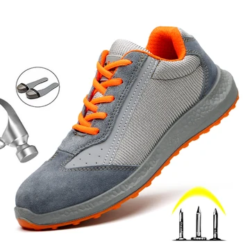 2020 Nueva Caliente De La Seguridad De Los Zapatos De Los Hombres De Acero Puntera De Seguridad En El Trabajo En Los Zapatos De Las Zapatillas De Deporte De La Luz De Botas De Trabajo De Los Hombres Zapatos De Seguridad Indestructible Macho