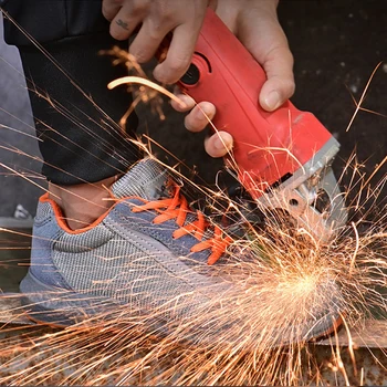 2020 Nueva Caliente De La Seguridad De Los Zapatos De Los Hombres De Acero Puntera De Seguridad En El Trabajo En Los Zapatos De Las Zapatillas De Deporte De La Luz De Botas De Trabajo De Los Hombres Zapatos De Seguridad Indestructible Macho