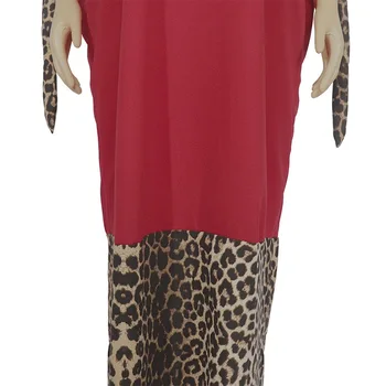2020 Nueva Moda de Dubai Abaya Musulmanes Vestidos más el tamaño de leopardo impresa mujeres vestidos Africanos vestidos para las mujeres