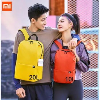 2020 Nuevas Miaomi pequeña mochila nivel de anti salpicaduras de 10 L / 20 L de capacidad de la juventud de colores mochila ligera con cremallera YKK