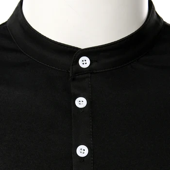 2020 Nuevas Modas De La Marca Del Diseñador Para Hombre De La Camisa Sólida Cuello Delgado De Manga Corta Botón De Hombres Ropa Casual