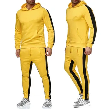 2020 nuevas sweetshirt de los hombres de correr de fitness ropa deportiva casual hombres Sudadera con capucha + pantalones de jogging de los deportes de conjunto de los hombres del conjunto