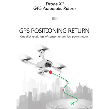 2020 NUEVAS X1 pro drone 4k HD mecánico cardán de la cámara 5G wifi gps sistema soporta TF tarjeta de drones distancia de 1.2 km de vuelo de 25 minutos