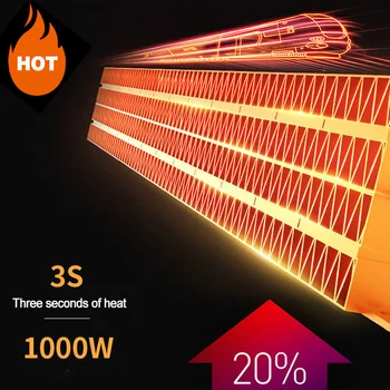 2020 Nuevo Calentador Eléctrico de los Hogares de 1000w de Alta potencia de Escritorio de ahorro de Energía Eléctrica Ventilador de la Calefacción Rápidamente se Calienta En 3 Segundos