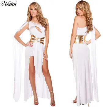 2020 Nuevo de Alta Calidad de Cleopatra Fiesta de Disfraces Vestido de Diosa griega de Cosplay ropa de Adulto Reina Egipcia de Disfraces de Halloween