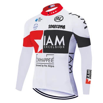 2020 nuevo equipo de pro IAM de manga larga Jersey de Ciclismo de verano de la primavera de Bicicletas maillot cyclisme homme transpirable jersey bicicleta de Montaña