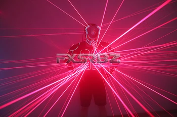 2020 Nuevo Láser de Traje-Robot de 650nm Láser Rojo de la Armadura Trajes Láser Hombre de la Etapa LED de altas prestaciones Ropa Espectáculo de Láser Ropa