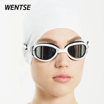 2020new Profesional de gafas de natación y la tapa de las mujeres adultas impermeable y anti-niebla arena de la silicona gafas para nadar loco de onda