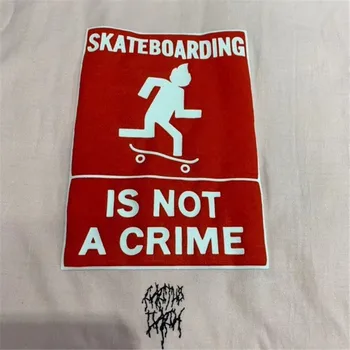2020ss Travis Scott Skateboarding no es un delito de camiseta de los Hombres de las Mujeres 1:1 de Alta Calidad T-shirt Jackboys Astroworld Superior Tees