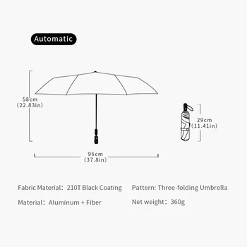 2021 Automática de Alta Calidad Paraguas de la Lluvia de las Mujeres de Tres Paraguas plegable a prueba de viento de Color Puro Paraguas Hembra Impermeable sombrilla 50703