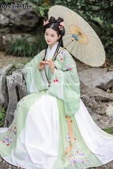 2021 chino hanfu vestido antiguo traje tradicional de danza folclórica de la etapa de ropa retro vestido de princesa de hanfu mujeres bordado hanfu
