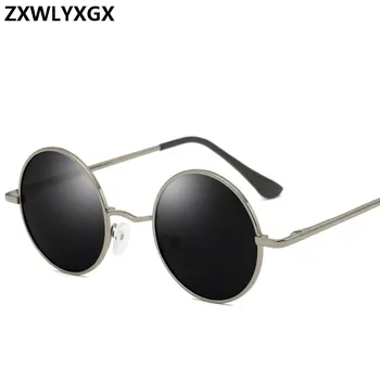 2021 de la Moda de la Ronda Polarizado Gafas de sol de los Hombres de la Marca de Diseño de las Mujeres Tonos Retro de Aleación de Gafas de Sol UV400 Gafas de Oculos De Sol