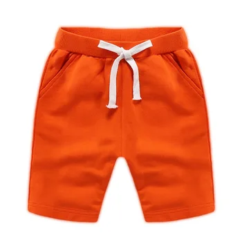 2021 de verano para niños cortos de niños del bebé sólido europeos y americanos cintura elástica pantalones cortos pantalones cortos de los niños para 18M-9Y
