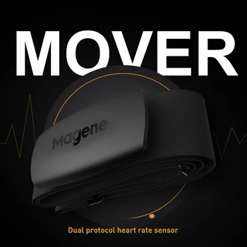 2021 Magene empresa de Mudanzas H64 Monitor de Ritmo Cardíaco Bluetooth HORMIGA Sensor Con Correa de Pecho Doble Modo de Ordenador de Bicicleta de Wahoo Garmin BT Sports