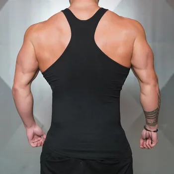2021 Nueva Marca chaleco Sólido culturismo ropa y la aptitud de los hombres camiseta interior gimnasios stringer tank tops hombres Sportwear camisa