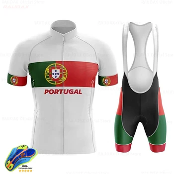 2021 Portugal Verano de los Hombres de Ciclismo Jersey Conjunto de MTB de la Bicicleta la Ropa de Manga Corta Ciclismo Ropa Maillot de Ropa Ciclismo Dropship