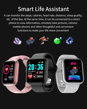 2021 Reloj Inteligente de la Aptitud de la Pulsera de seguimiento de Actividad de Monitor de Frecuencia Cardíaca presión Arterial Bluetooth Reloj para ios, Android VS B57 B58