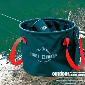 20Lfolding cubo bolsa impermeable plegable de pesca cubo portátil del cubo de agua bolsa de almacenamiento de almacenamiento de bolsa de viaje de camping bolsa de pesca 957