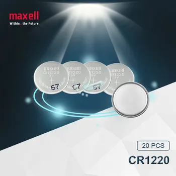 20pc Maxell Original CR1220 Botón de la Célula de la Batería Para Ver el Coche Tecla del control Remoto cr 1220 ECR1220 GPCR1220 Batería de Litio de 3v