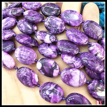 20pcs naturaleza piedra azul perlas de forma oval 13x18mm natural semi preciosas cuentas de piedra accesorios de perlas de los hallazgos de las mujeres pulseras