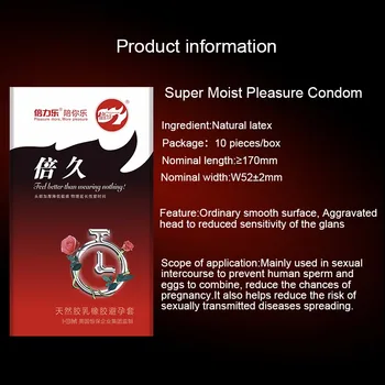 20Pcs Retrasar la Eyaculación Condones Física de la Reducción de la Sensibilidad del Pene Mangas de Larga Duración Condón Sexo Adulto Productos Para Hombres
