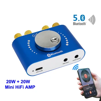 20W+20W Mini Amplificador de Bluetooth 5.0 Altavoz de Audio Digital de Potencia de Clase D 30W~200W Estéreo de alta fidelidad de Música USB de la Tarjeta de Sonido de la Aplicación APLICACIONES