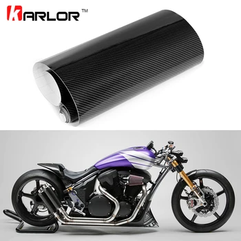 20x152cm Brillante 5D de Fibra de Carbono Película de Vinilo Auto de la Motocicleta de la prenda Impermeable de BRICOLAJE Moto Decal Sticker de Motocross Accesorios